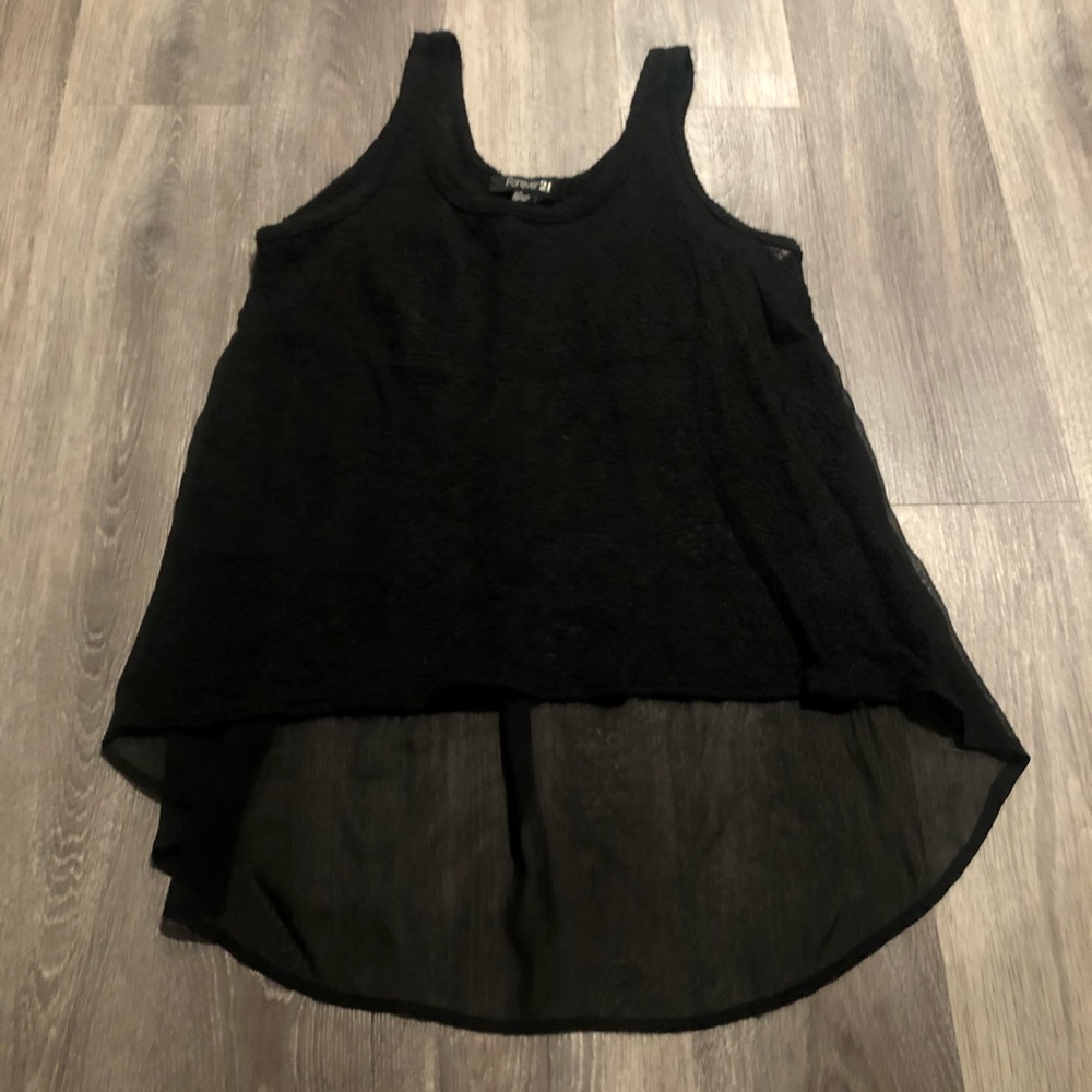 Forever 21 black lace tank top ✨